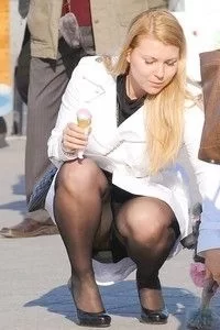 Upskirts caught in the right